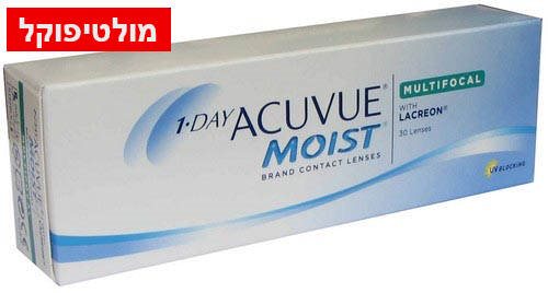רק 122 ₪ לחב ACUVUE Moist MULTIFOCAL - מויסט מולטיפוקל יומיות לגילאי 40 +