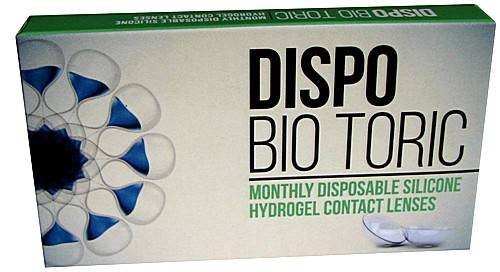 DISPO BIO TORIC דיספו ביו עם צילינדר עדשות מגע חודשיות מסיליקון הידרוג'ל
