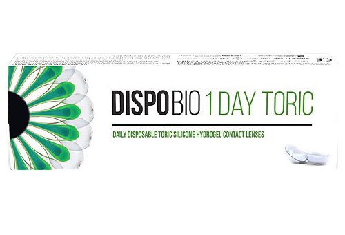 DISPOBIO 1 DAY TORIC דיספו ביו עם צילינדר עדשות מגע יומיות בשיטת ה- Smart Silicne