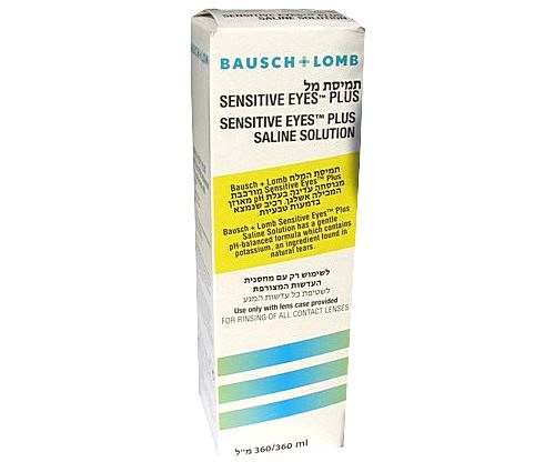 Saline Solution Bausch & LOMB - סליין B&L לעדשות מגע