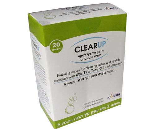 CLEARUP מגבון מקציף 6% שמן עץ התה וויטמין A