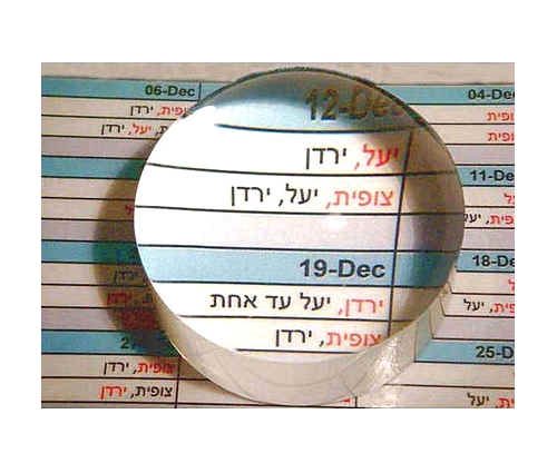 עדשת מגדלת איכותית חצי כדור - מיוחדת לכבדי ראיה