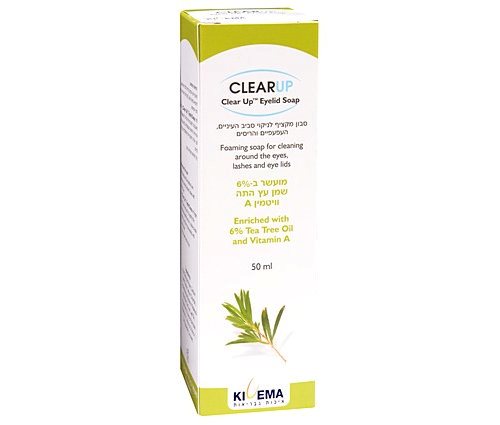 CLEAR UP Eyelid Soap קליר‏ ‏אפ ‏סבון‏ ‏מקציף עם שמן עץ התה