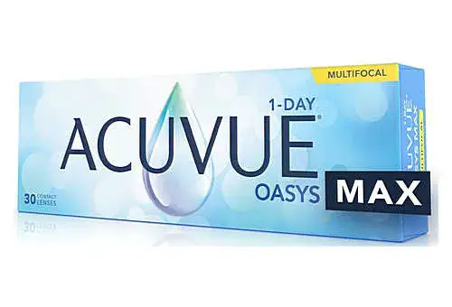 חדש ACUVUE OASYS MAX 1-Day MULTIFOCAL עדשות מגע יומיות מקס מולטיפוקל