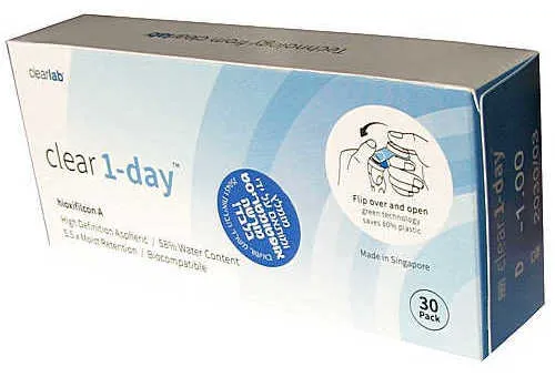 Clear 1-day כלייר עדשות מגע יומיות א-ספריות