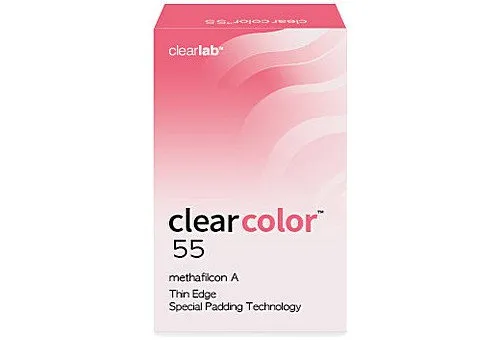 ICOTACT Clear 55 color כלייר עדשות מגע צבעוניות חודשיות גם עם מספר לראיה