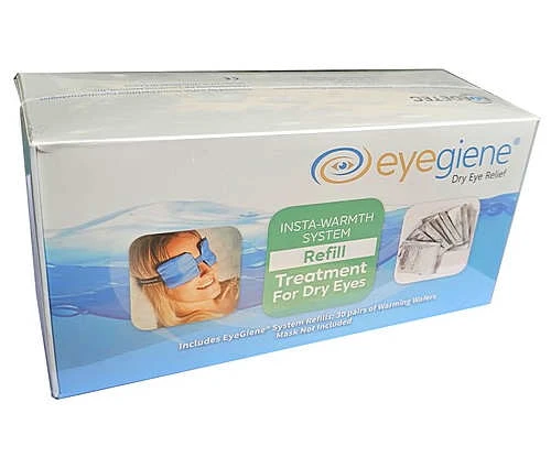 30 זוגות של כריות חימום למילוי למחמם העיניים eyeHeal לטיפול בעיניים יש גם מארז מוזל של 100 זוגות