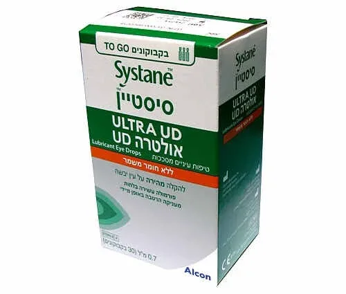 Systane ULTRA UD - סיסטיין אולטרה UD טיפות הרטבה לעיניים באמפולות אישיות לשימוש חד פעמי