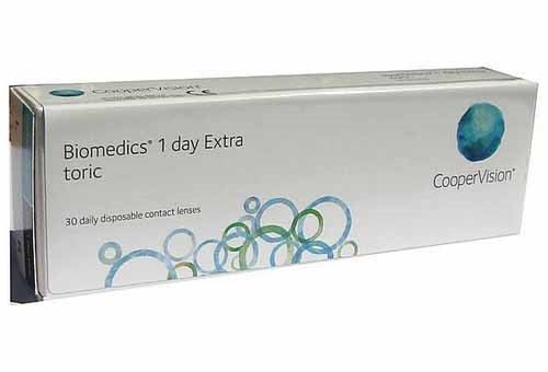 Biomedics 1 Day Extra Toric ביומדיקס אקסטרה עדשות מגע יומיות עם צילינדר