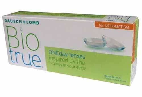 Bio true for Astigmatism ביו טרו עדשות מגע יומיות עם צילינדר
