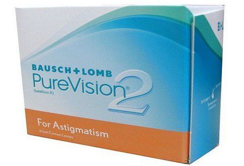 PURE VISION 2 TORIC פיור ויזן 2 עדשות מגע חודשיות עם צילינדר