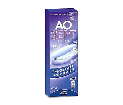 AOSEPT® PLUS - אאוספט - תמיסת ניקוי וחיטוי לעדשות מגע במלאי זמין