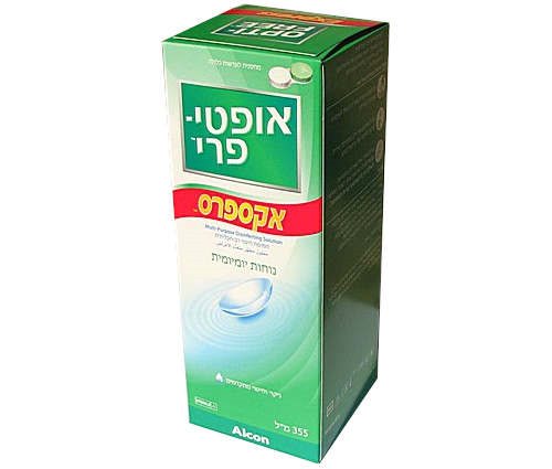 OPTI - FREE EXPRESS אופטי פרי אקספרס תמיסת חיטוי וניקוי לעדשות מגע
